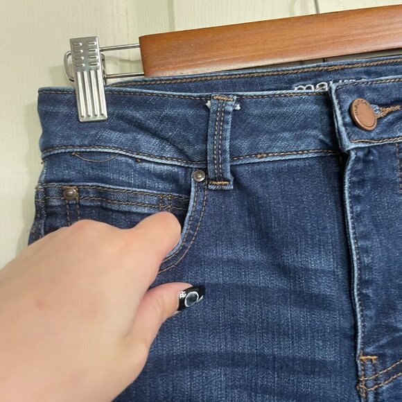 Maurices Womens Dark Wash Stretch Everflex High-Rise Skinny Jeans Size 2 - Picture 5 of 8